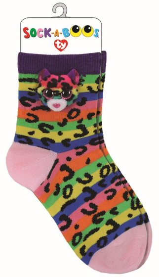 TY Fashion- Dotty Leopard Socks - One Size