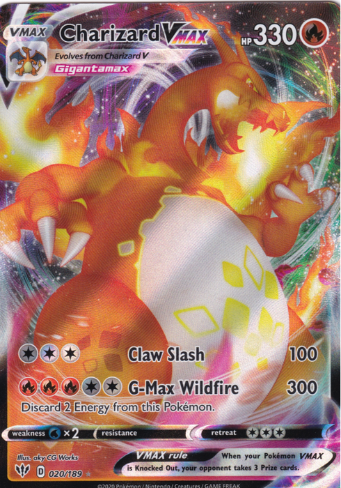 Pokémon TCG Charizard V Max Single Card