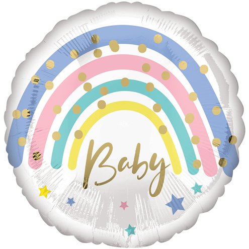 Unisex Baby Shower Foil Balloon (Optional Helium Inflation)
