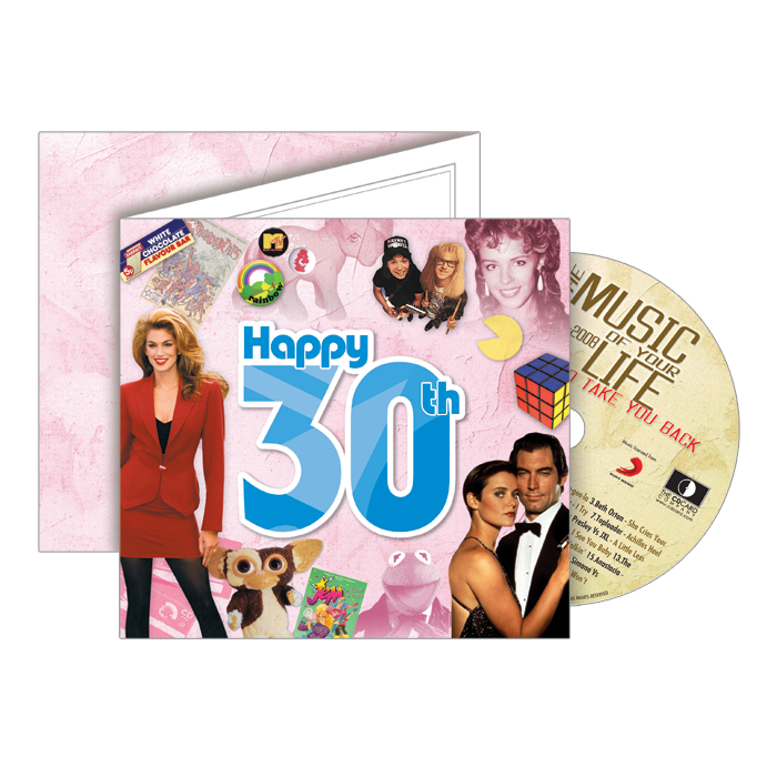 Happy 30th Birthday CD Music Greeting Card Special Year