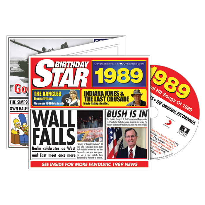 Birthday Star 1989 CD Music Greeting Card Special Year