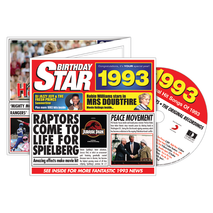 Birthday Star 1993 CD Music Greeting Card Special Year