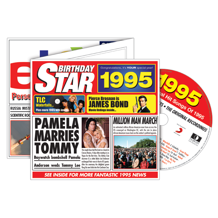 Birthday Star 1995 CD Music Greeting Card Special Year