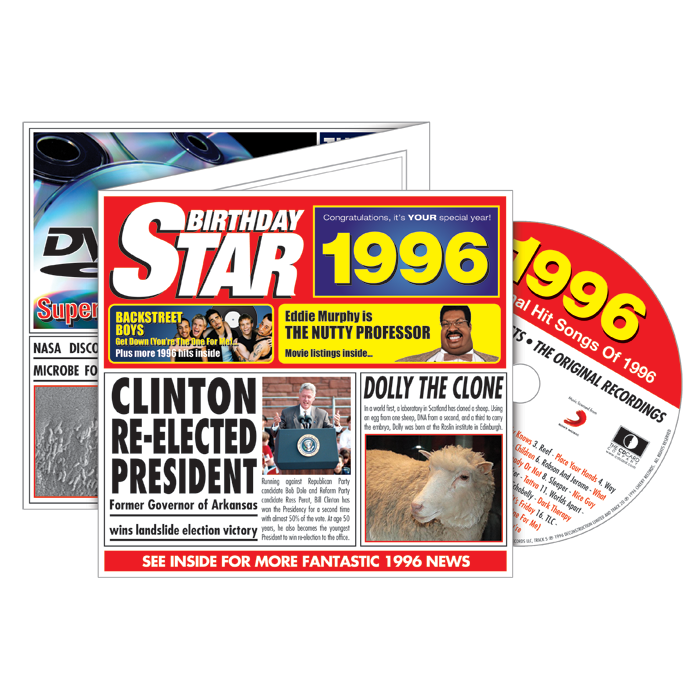 Birthday Star 1996 CD Music Greeting Card Special Year