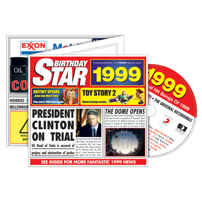 Birthday Star 1999 CD Music Greeting Card Special Year