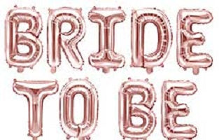 Bride To Be Foil Balloon Banner Kit Rose Gold