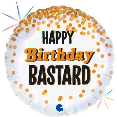 RUDE* Happy Birthday Bastard Balloon(Optional Helium Inflation)