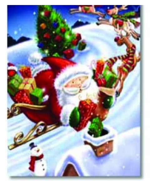 Traditional Santa And Friends Advent Calendar