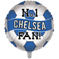 Chelsea Fan Football Helium Balloon (Optional Helium Inflation)
