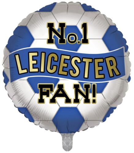Leicester Fan Football Helium Balloon (Optional Helium Inflation)