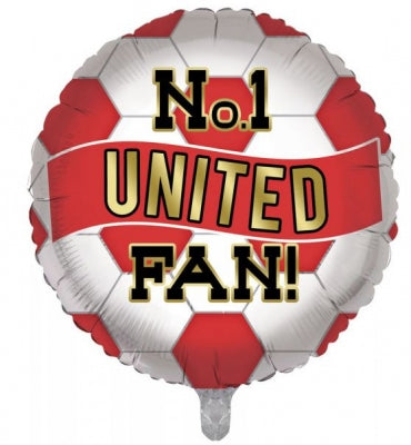 United Fan Football Helium Balloon (Optional Helium Inflation)