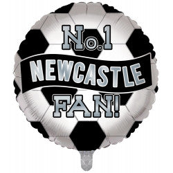 Newcastle Fan Football Helium Balloon (Optional Helium Inflation)