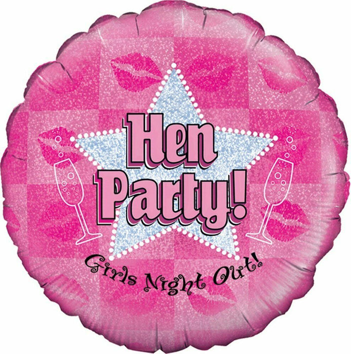 Hen Party Foil Balloon (Optional Helium Inflation)