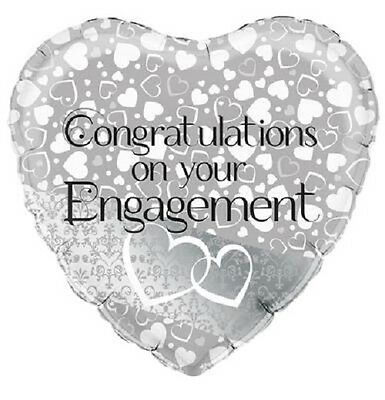 Engagement Foil Balloon (Optional Helium Inflation)
