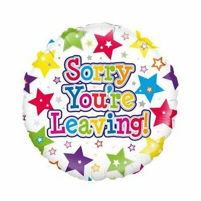 Sorry You're Leaving Foil Balloon (Optional Helium Inflation)