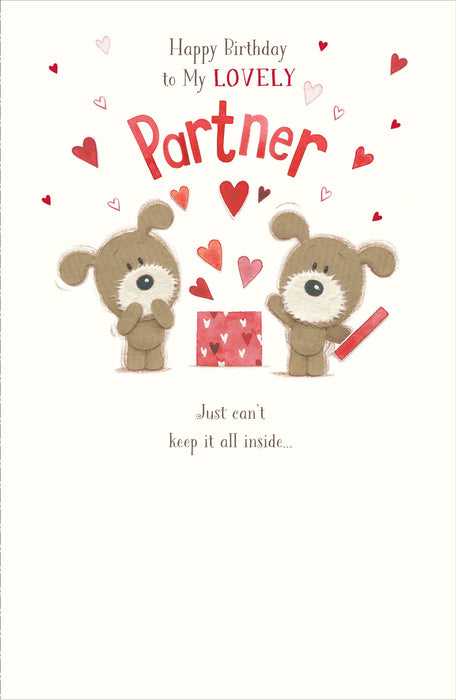 Birthday Partner Fem Greeting Card From Lots of Woof Cute 529376 A926