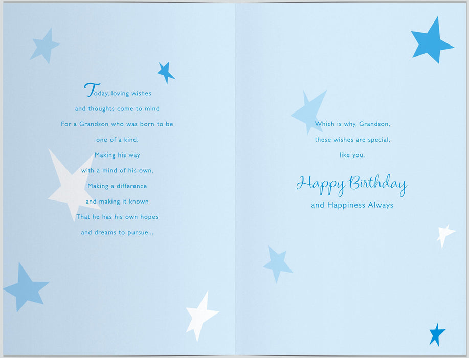 Birthday 21st Grandson Greeting Card From Gibson Core Line Conventional 533481 H15113