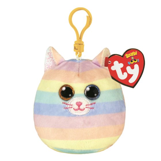 TY Beanie - Heather Cat Squishy Clip
