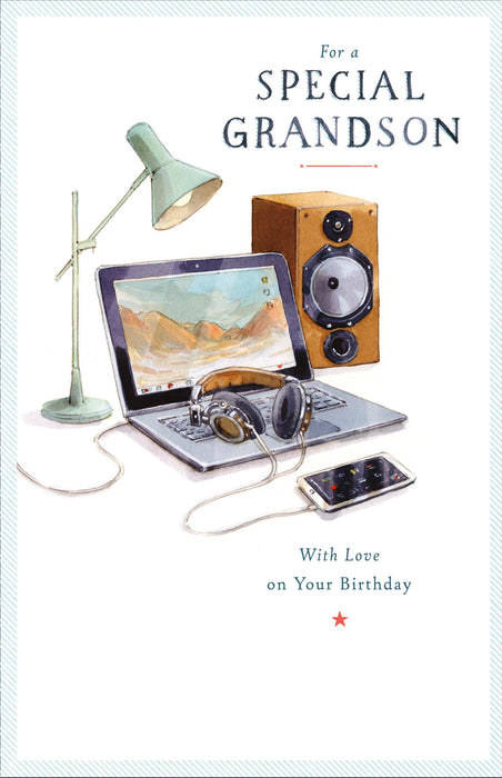 Birthday Grandson Greeting Card From Grand Tour Conventional 553705 F13102