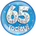 6" Jumbo Badge 65 Today Blue Holographic Cracked Ice - Sweets 'n' Things