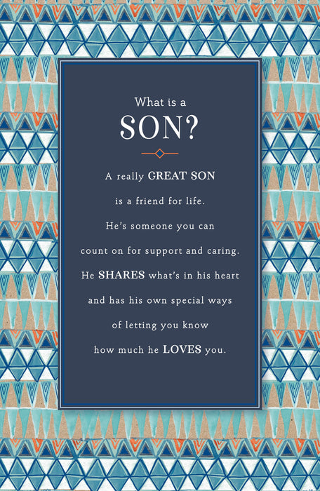 Birthday Son Greeting Card From Gibson Core Line Conventional 629904 F858