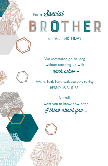 Birthday Brother Greeting Card From Carlton Core Line Conventional 629910 F641