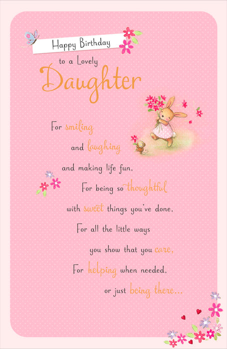 Birthday Daughter Greeting Card From Gibson Core Line Conventional 632250 D1378