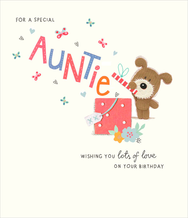 Birthday Auntie Greeting Card From Lots of Woof Cute 640795 E28