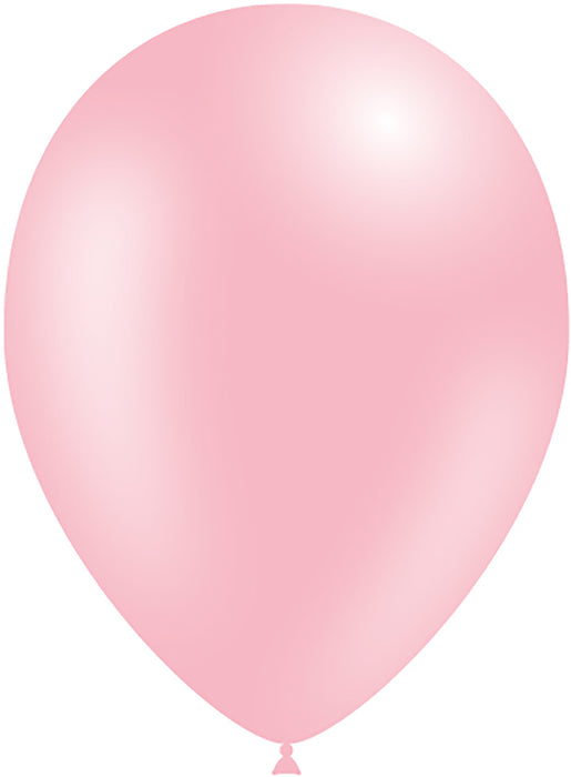Light Pink Latex Balloons - Optional Helium Filled