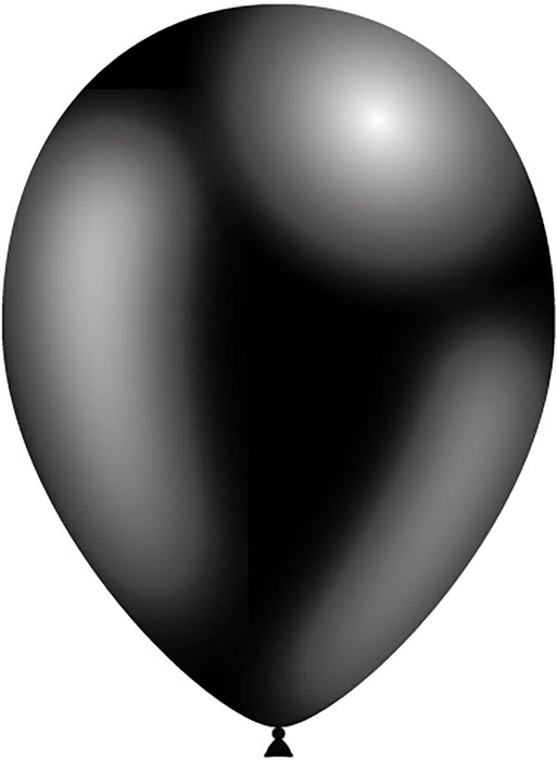 Black Premium Latex Balloons - Optional Helium Filled
