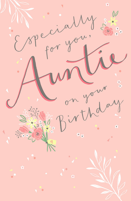 Birthday Auntie Greeting Card From Thinking Of You Core Line Conventional 659956 E957
