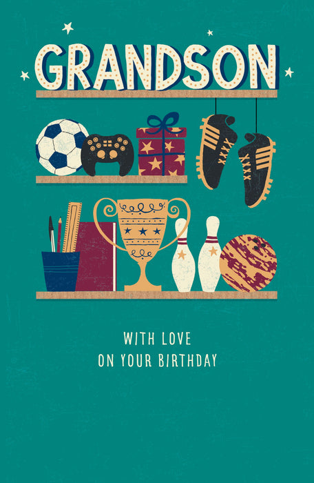 Birthday Grandson Greeting Card From Thinking Of You Core Line Conventional 659968 F753