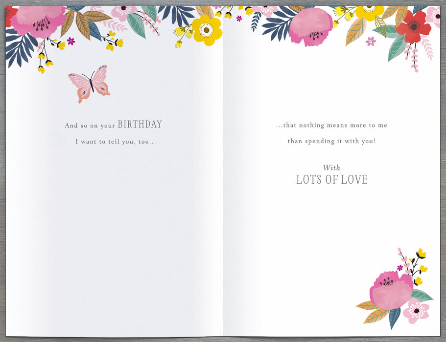 Birthday Wife Greeting Card From Thinking Of You Core Line Conventional 659987 D1267