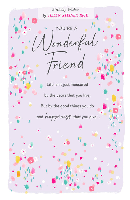 Birthday Friend Greeting Card From Helen Steiner Rice Contemporary 661002 SC1480