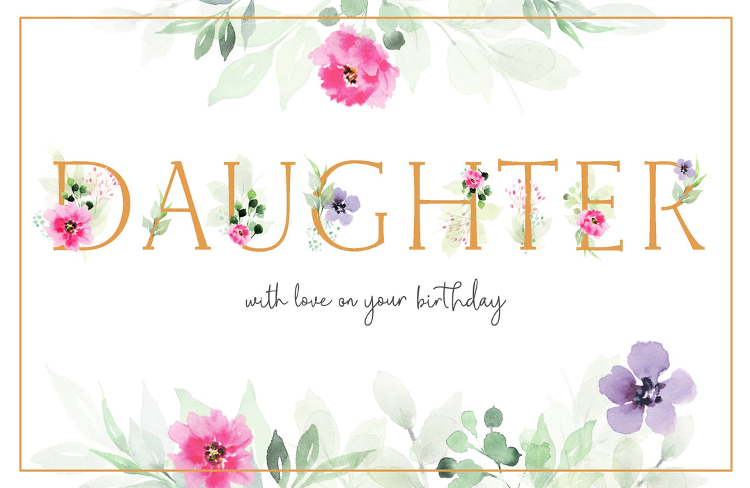 Birthday Daughter Greeting Card From Gibson Core Line Conventional 661285 D848