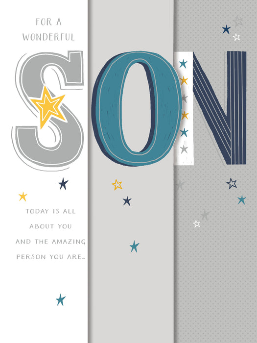 Birthday Son Greeting Card From Gibson Core Line Conventional 669438 F1074