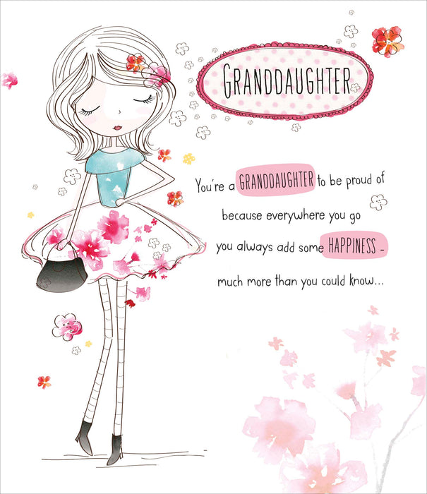 Birthday Granddaughter Greeting Card From Carlton Core Line Conventional 673796 E745