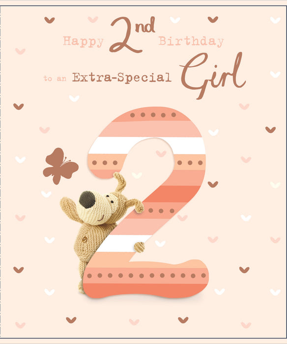 Birthday 2nd Girl Greeting Card From Boofle Cute 677885 G14