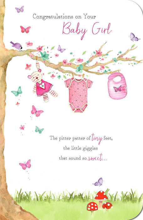 Birth Congrats Girl Greeting Card From Gibson Core Line Conventional 681884 B15175