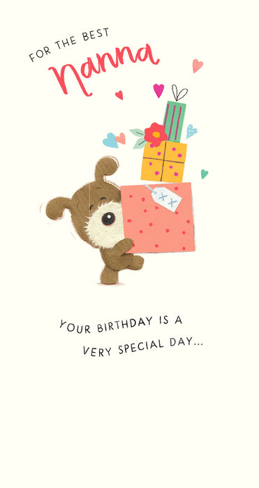 Birthday Nanna Greeting Card From Lots of Woof Cute 688214 D952