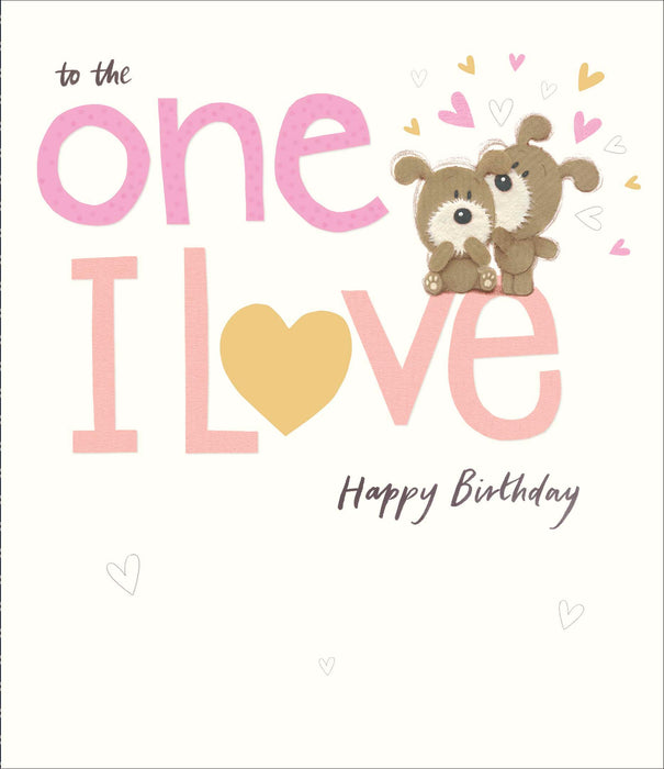 Birthday One I Love Fem Greeting Card From Lots of Woof Cute 688215 A617