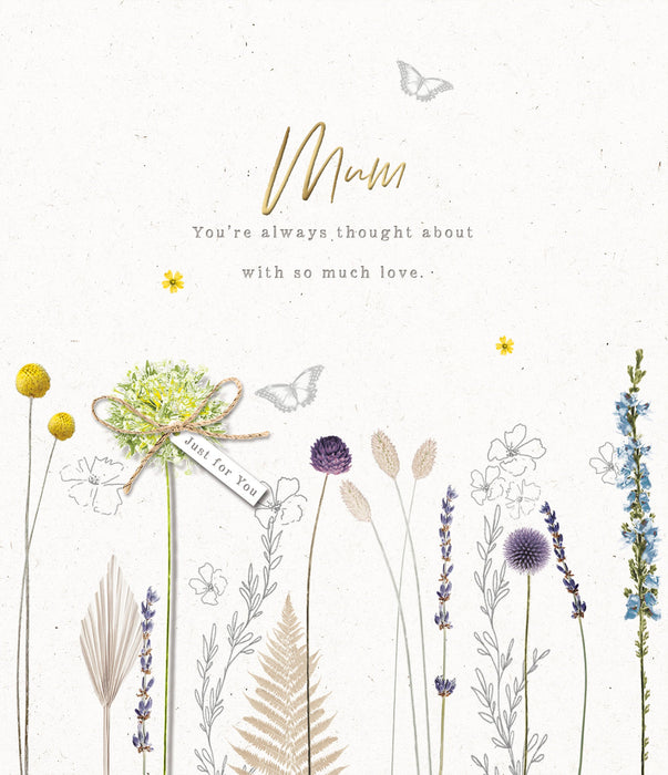 Birthday Mum Greeting Card From Pressed Flowers Conventional 688556 D315