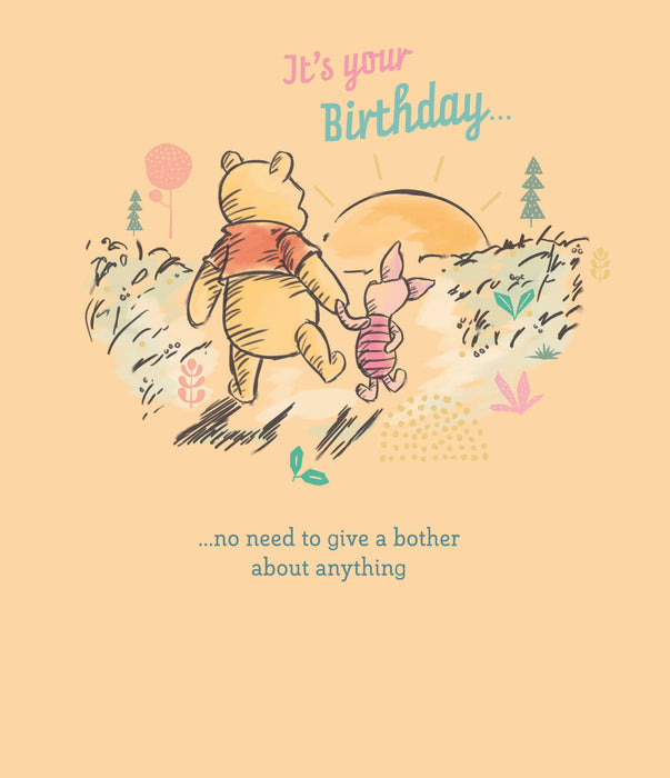 Birthday Greeting Card From Disney Winnie the Pooh Juvenile 692161 SD411
