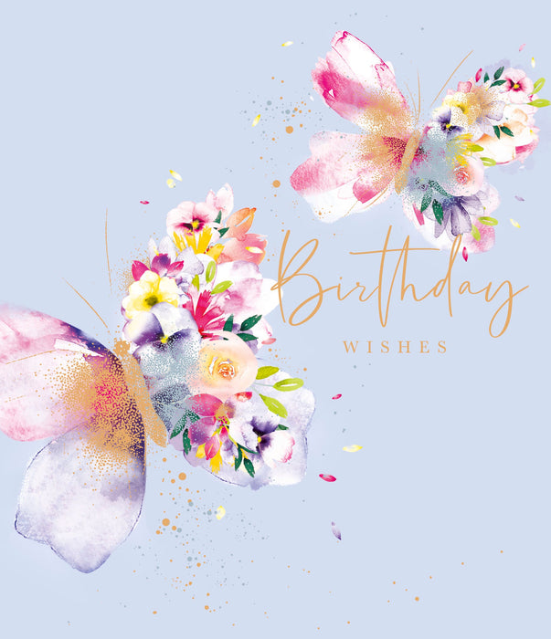 Birthday Greeting Card From Butterfly Garden Conventional 694377 SC424