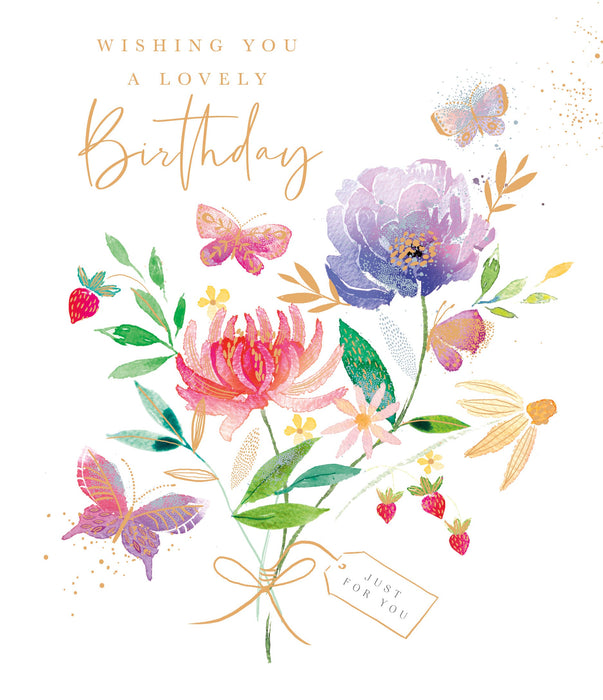 Birthday Greeting Card From Butterfly Garden Conventional 694379 SC530
