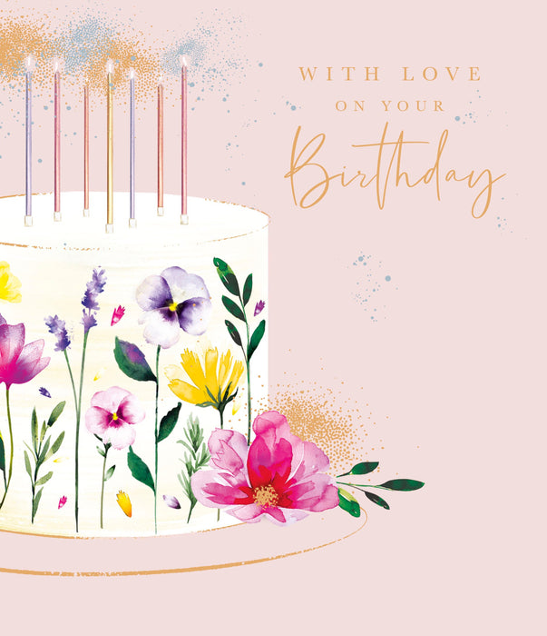 Birthday Greeting Card From Butterfly Garden Conventional 694380 SC529