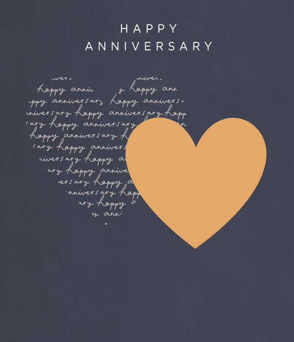 Anniv Open Greeting Card From Carlton Core Line Conventional 697207 B558