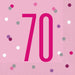 70th Birthday Glitz Pink Paper Napkins - Sweets 'n' Things
