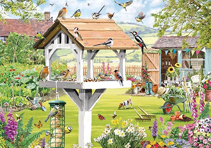 500 Piece XL Jigsaw Puzzle - Garden Friends