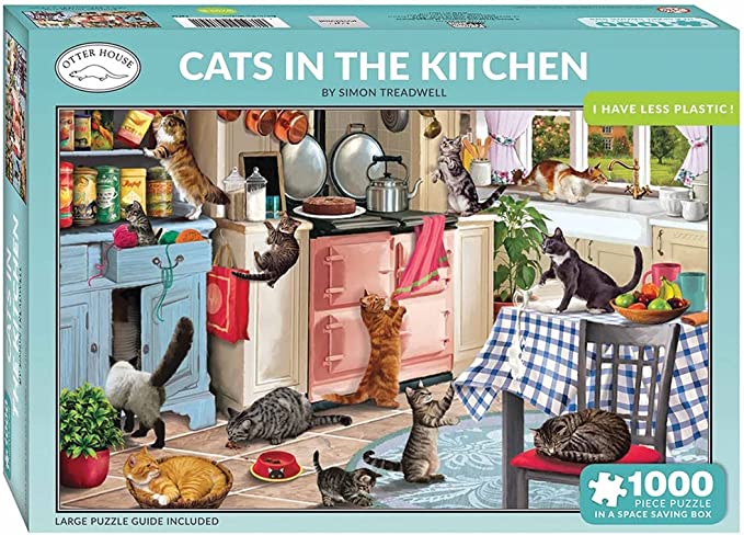 1000 Piece Jigsaw Puzzle - Cats In The Kitchen